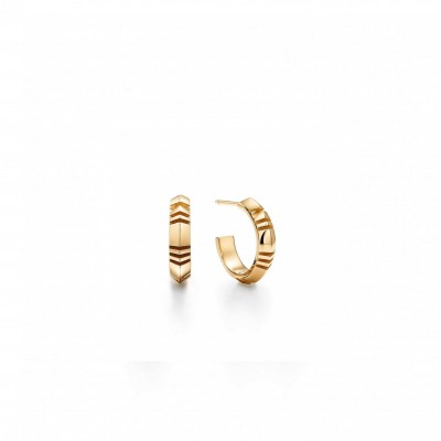 TIFFANY&CO.ATLAS® X HOOP EARRINGS IN YELLOW GOLD, SMALL 67786181